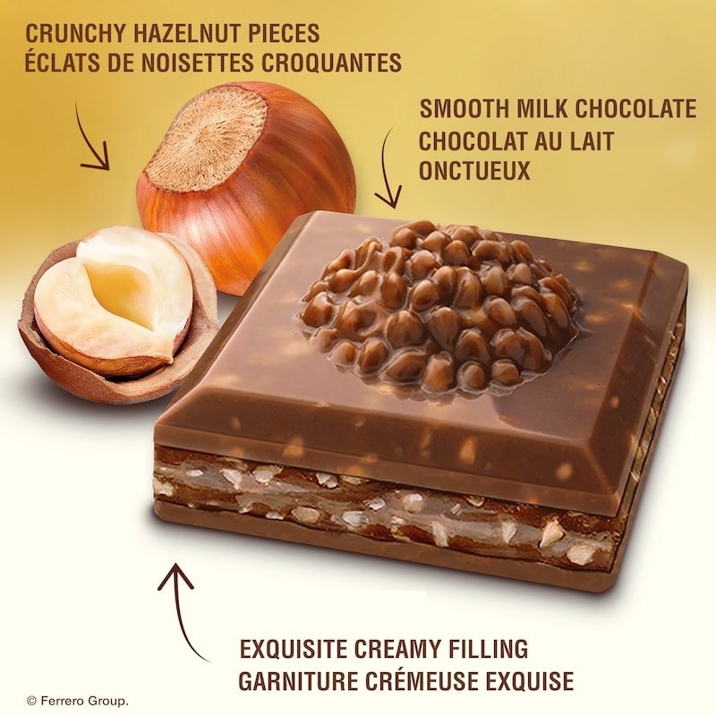 Ferrero Rocher Premium Milk Chocolate with Hazelnut Bar (90g)
