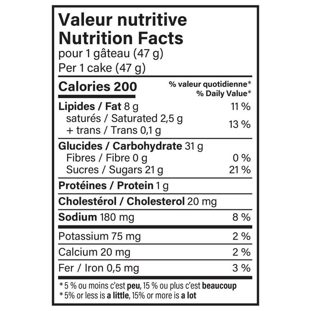 Vachon® ½ Lune Moon® Vanilla Flavour Cakes