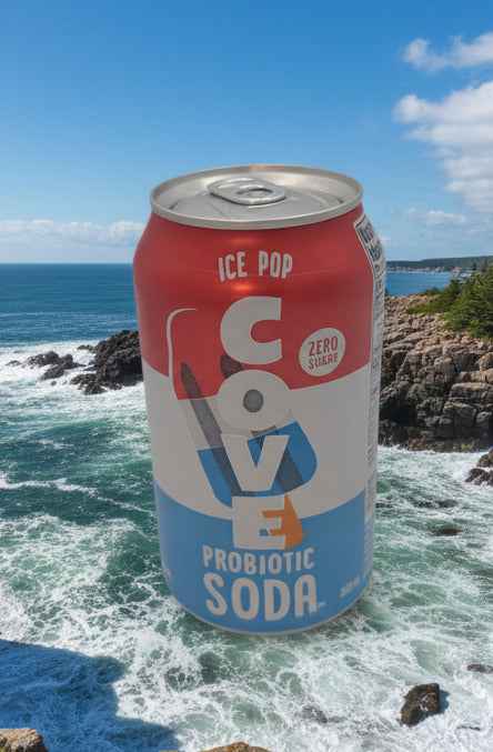 Cove Ice Pop Soda – Fruity Prebiotic Sparkling Drink Inspired by Classic Ice Pops