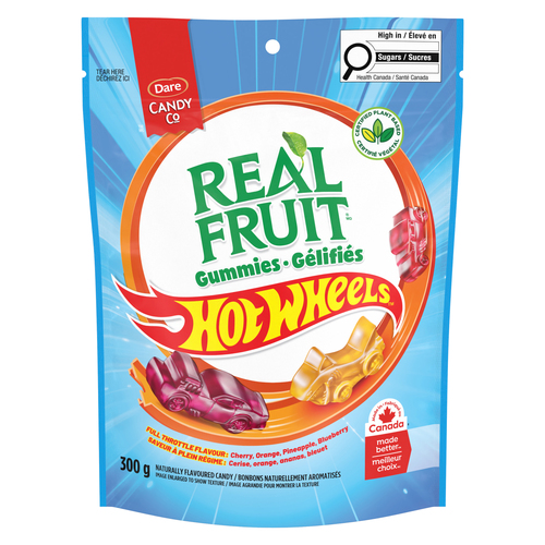 Dare Real Fruit Gummies Hot Wheels 300 g – Canadian Exclusive Treat