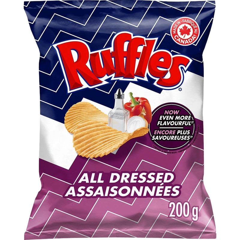 Ruffles All Dressed Flavoured Potato Chips (200g) 🍁