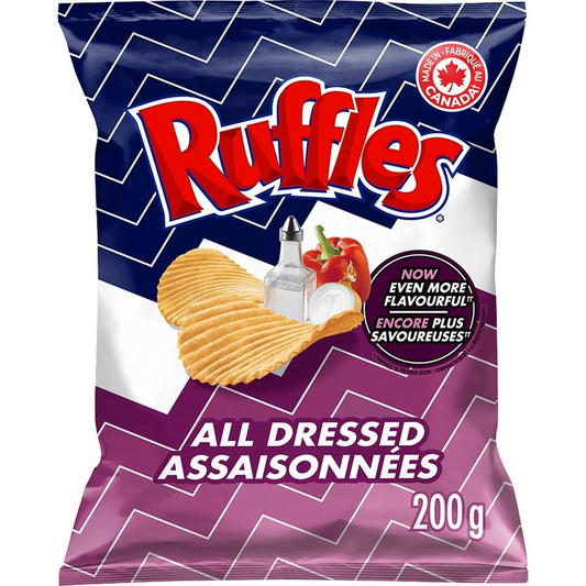 Ruffles All Dressed Flavoured Potato Chips (200g) 🍁