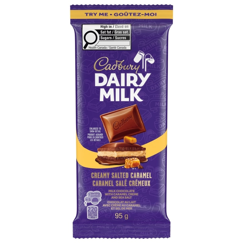 Cadbury Dairy Milk Creamy Salted Caramel Chocolate Bar 🍁