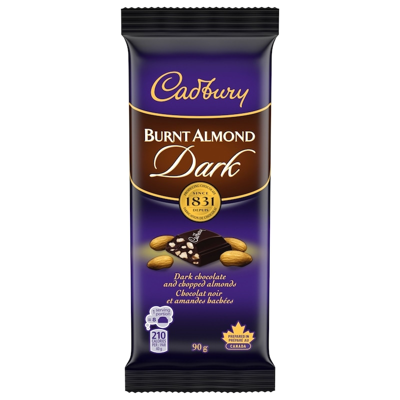 Cadbury Burnt Almond Dark Chocolate Bar