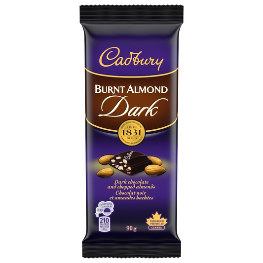 Cadbury Burnt Almond Dark Chocolate Bar