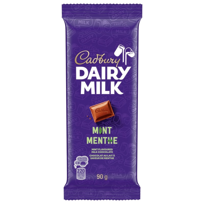 Cadbury Dairy Milk Mint Milk Chocolate Bar (90g)
