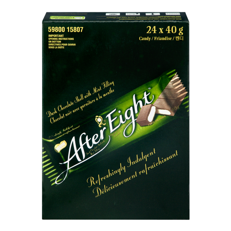 After Eight Mint Chocolate Bars (24 x 40g) – Classic Elegance 🇨🇦🍃🍫