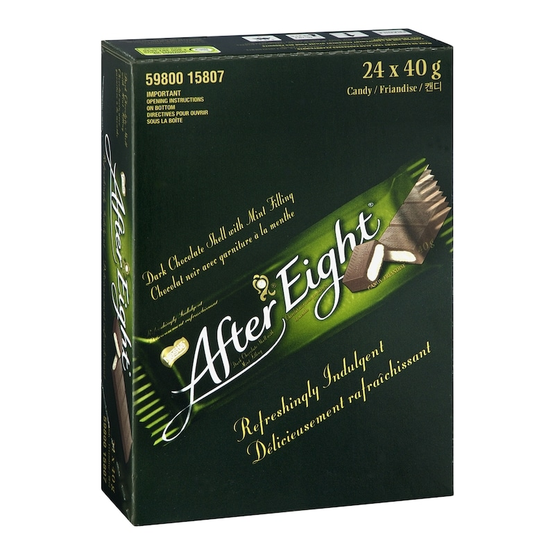 After Eight Mint Chocolate Bars (24 x 40g) – Classic Elegance 🇨🇦🍃🍫