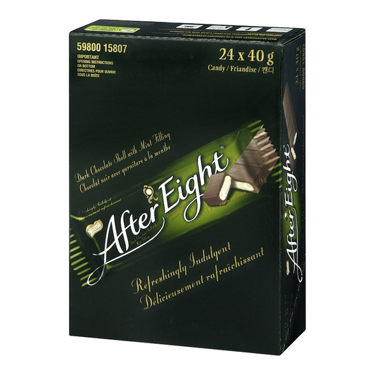 After Eight Mint Chocolate Bars (24 x 40g) – Classic Elegance 🇨🇦🍃🍫