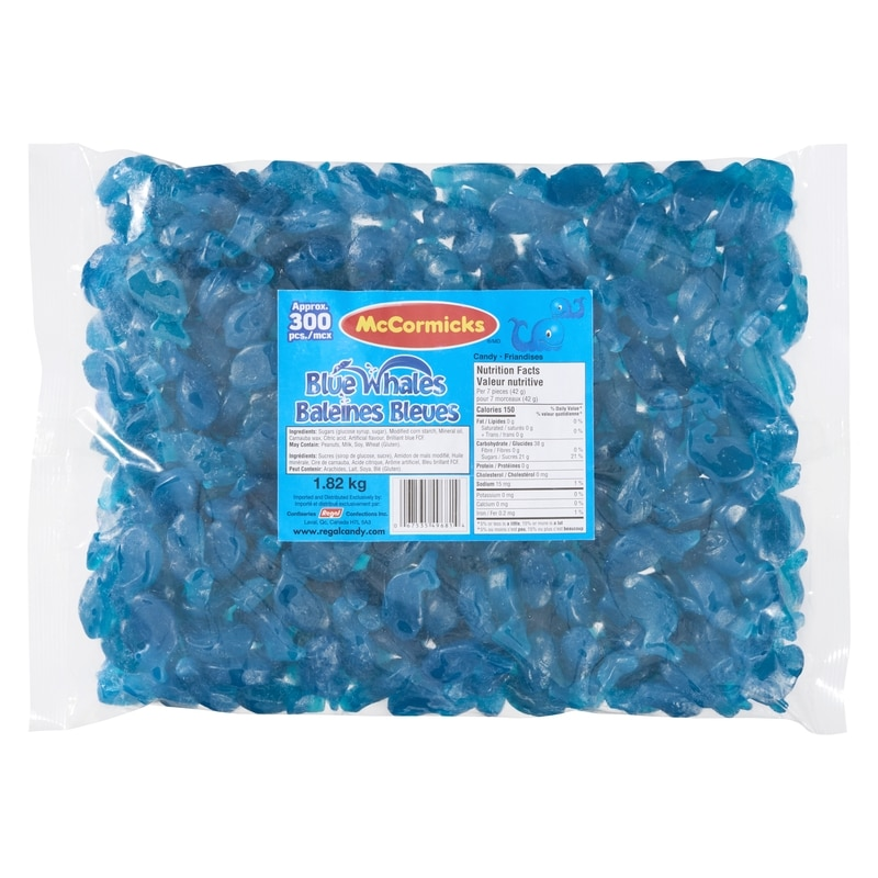 McCormicks Blue Whales Candy 1.8 Kg bag