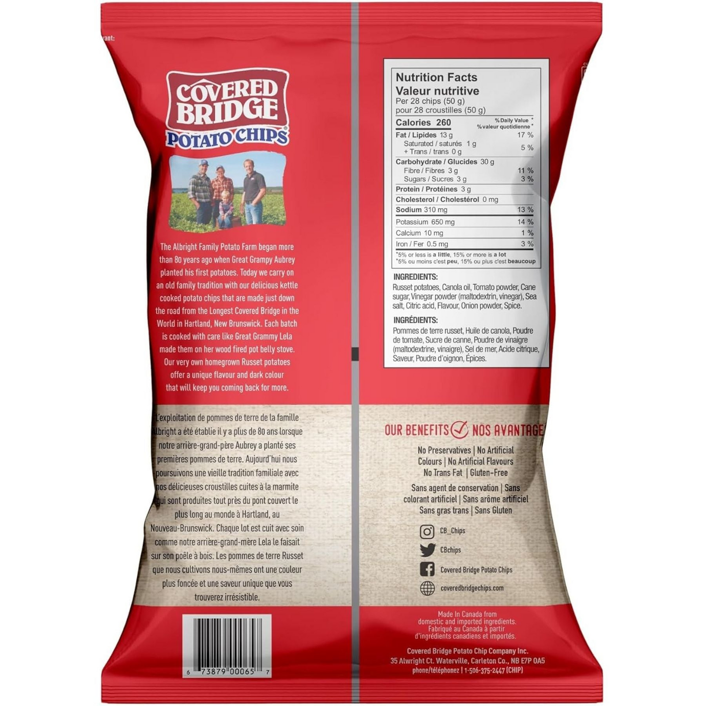 Covered Bridge Homestyle Ketchup Chips