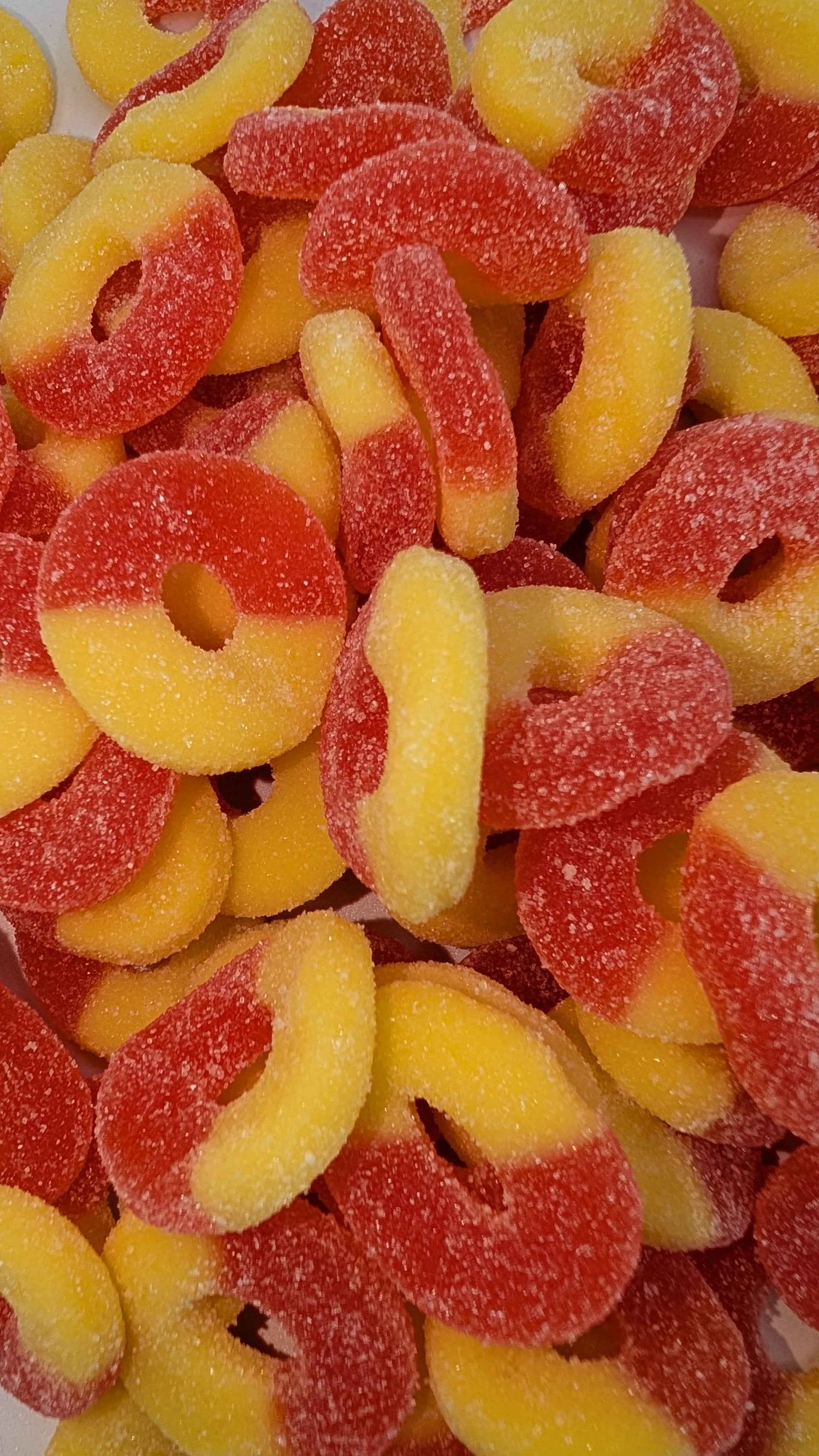 Albanese Peach Rings – Soft & Juicy Peach Gummy Candy (Bulk by the Pound)