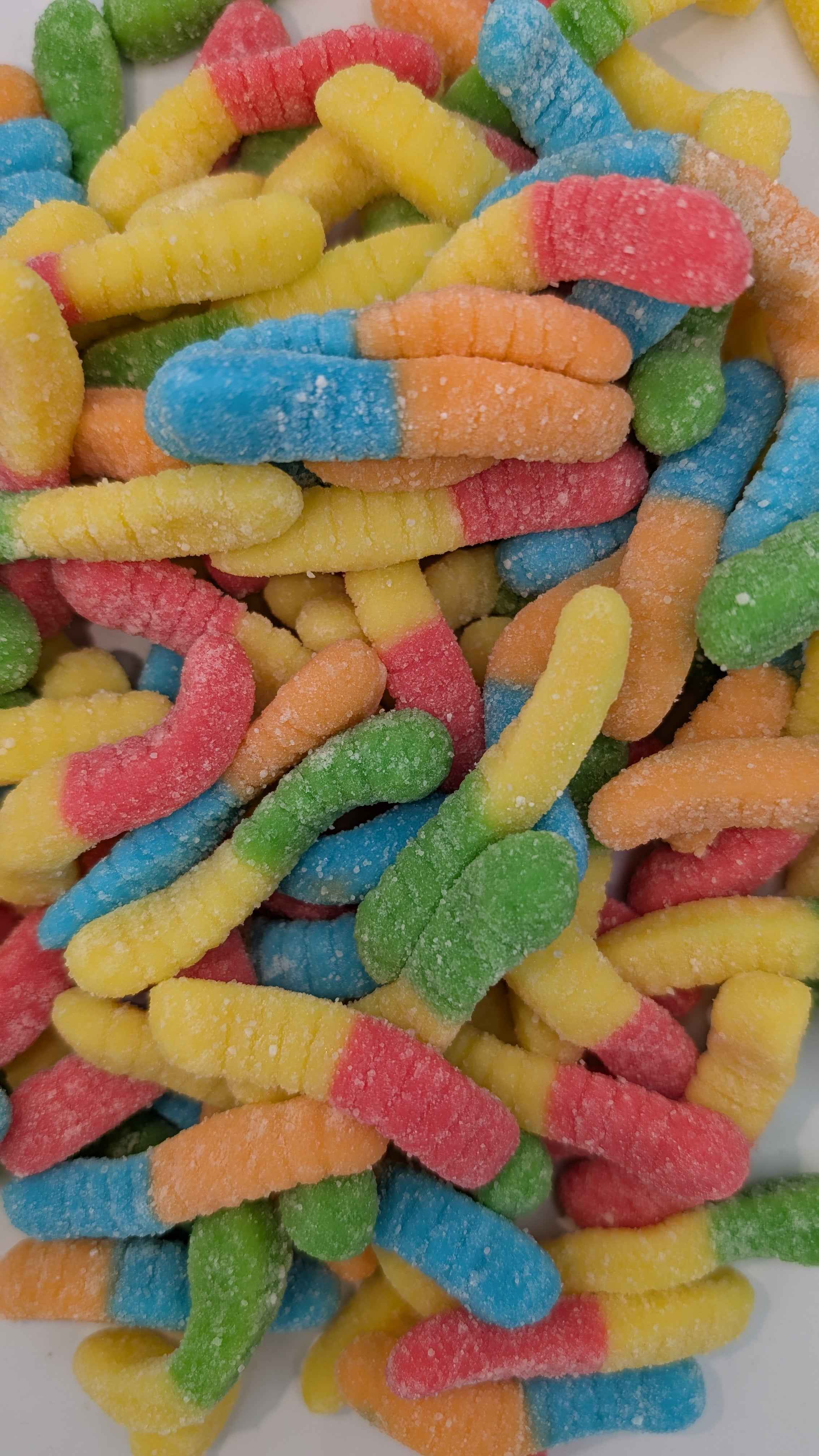 Sour Neon Gummy Worms – Bright, Tangy & Irresistibly Chewy