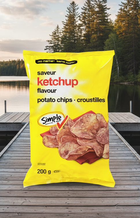 no name ketchup chips bag 