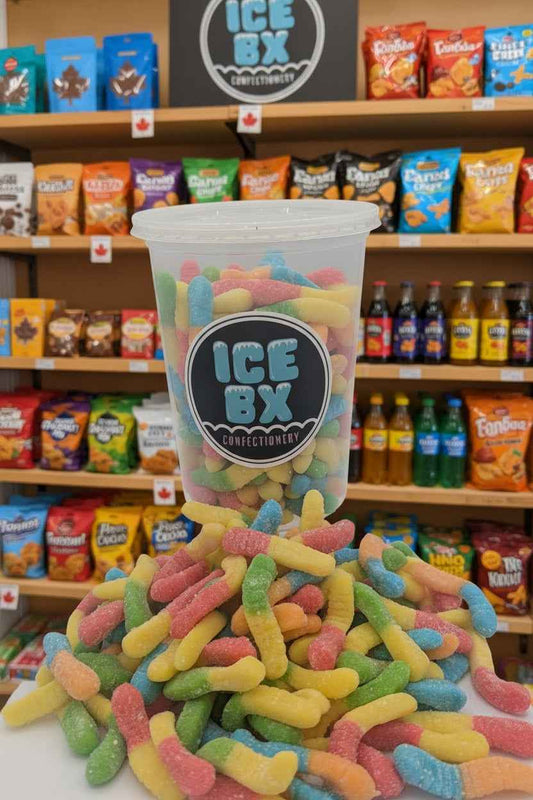 Sour Neon Gummy Worms – Bright, Tangy & Irresistibly Chewy