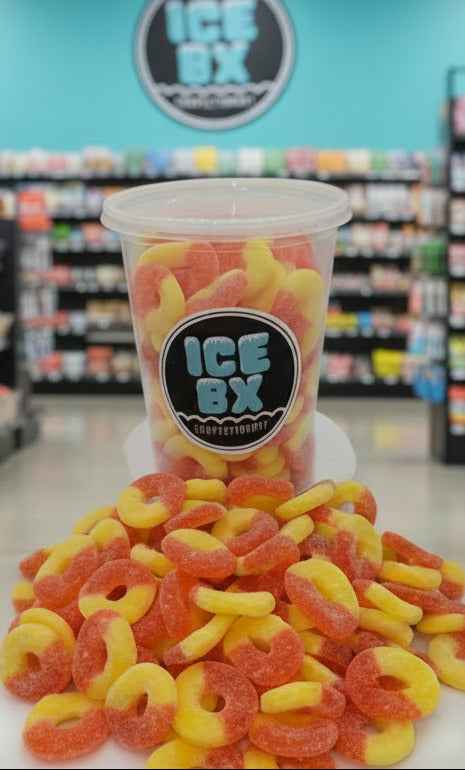 Albanese Peach Rings – Soft & Juicy Peach Gummy Candy (Bulk by the Pound)