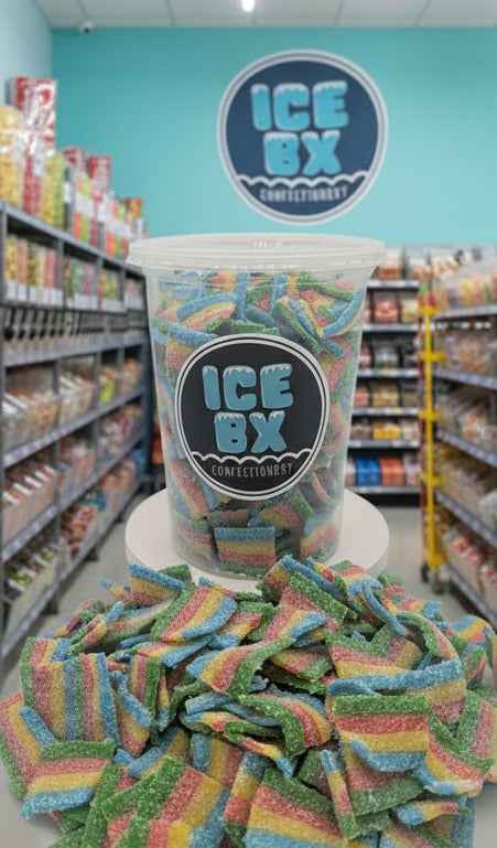 Rainbow Sour Belts - Bulk Candy by the Pound | Sweet & Sour Rainbow Strips